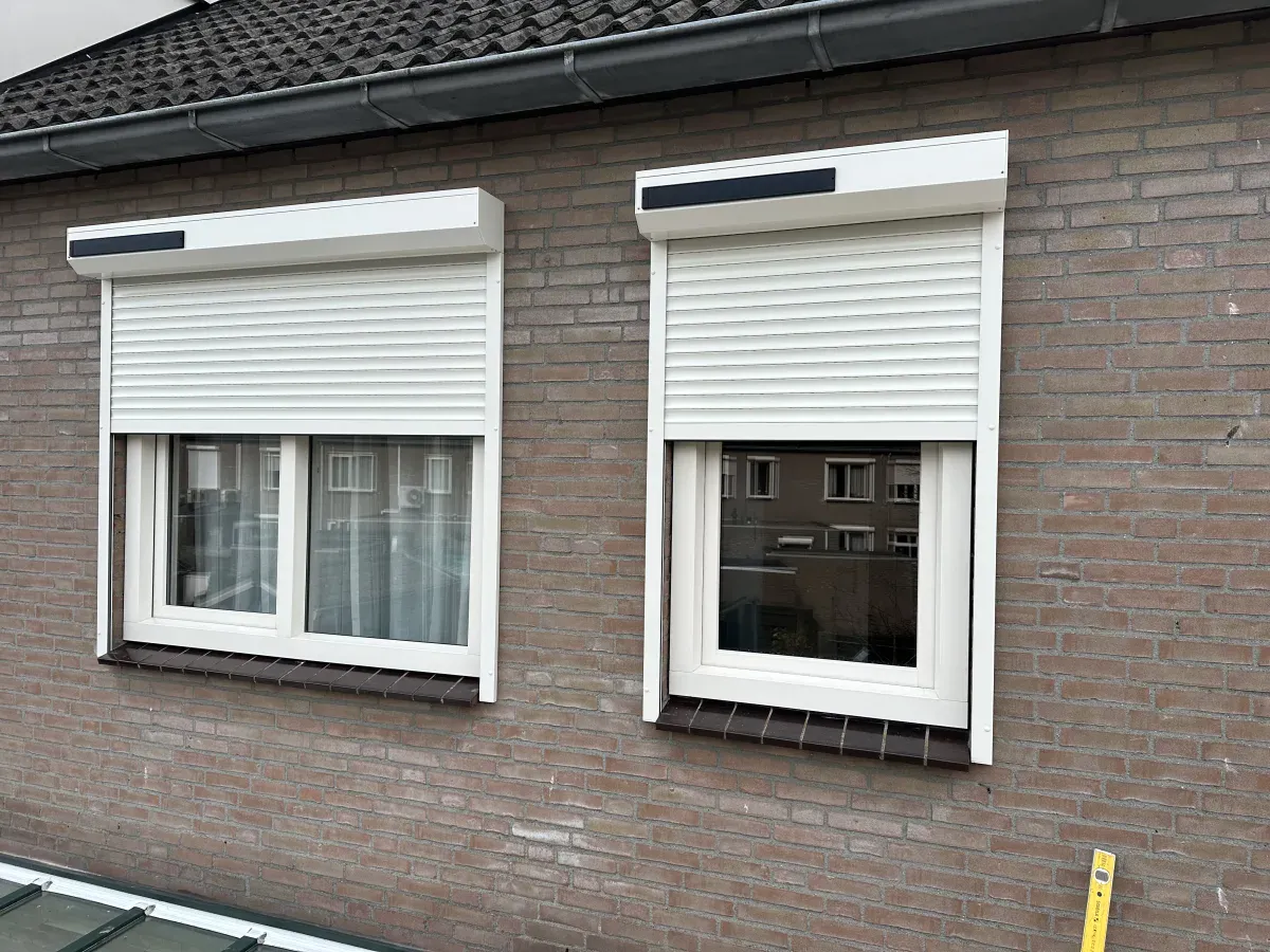 Close-up van een rolluik op maat